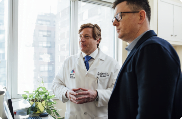 doctor having discussion with patient