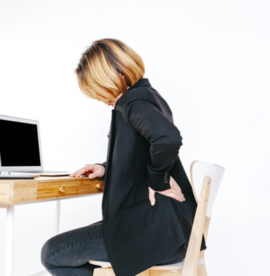 women having back pain